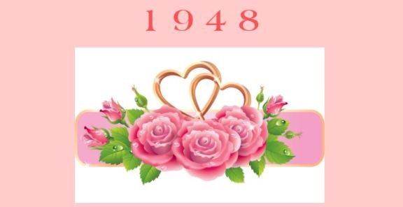 1948 floral banner