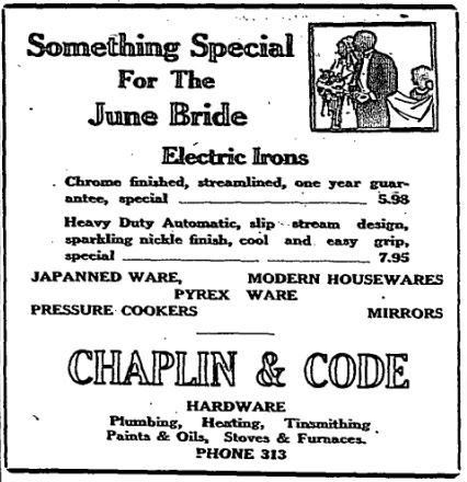 chaplin code irons 1947