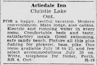 Arliedale July 20 1949 Ottawa Citizen