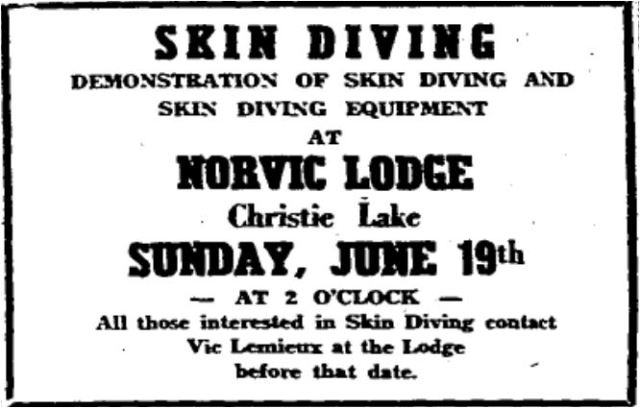 Norvic Lodge skin diving